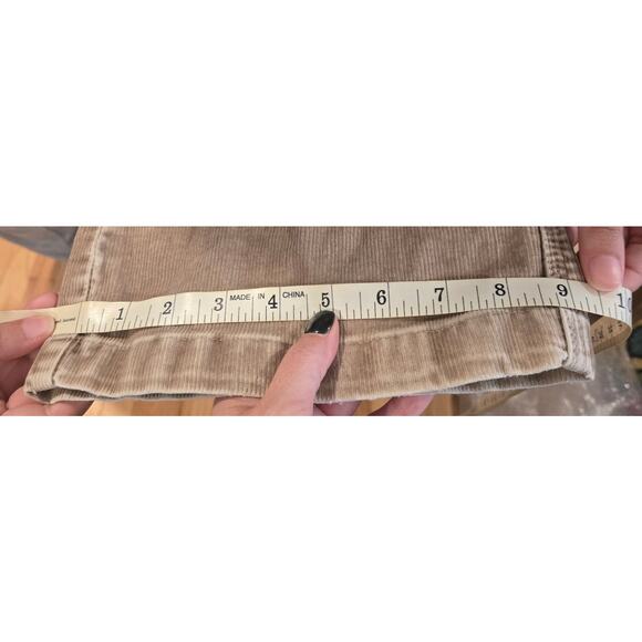 Silver Jeans Corduroy Overalls Beige sz 4 carpenter utility straight leg - Picture 11 of 11